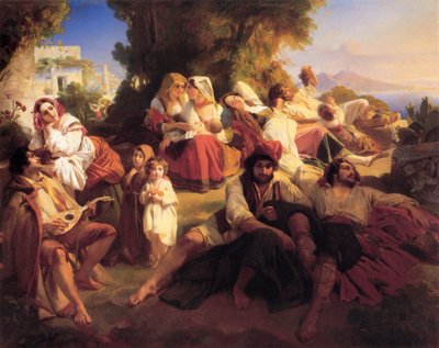 The Sweetness of Doing Nothing by Franz Xaver Winterhalter